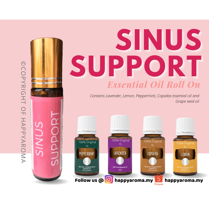 Sinus Support YL Pure Essential Oil Pre-dilute Roll On Oil 10ml / Relief congestion