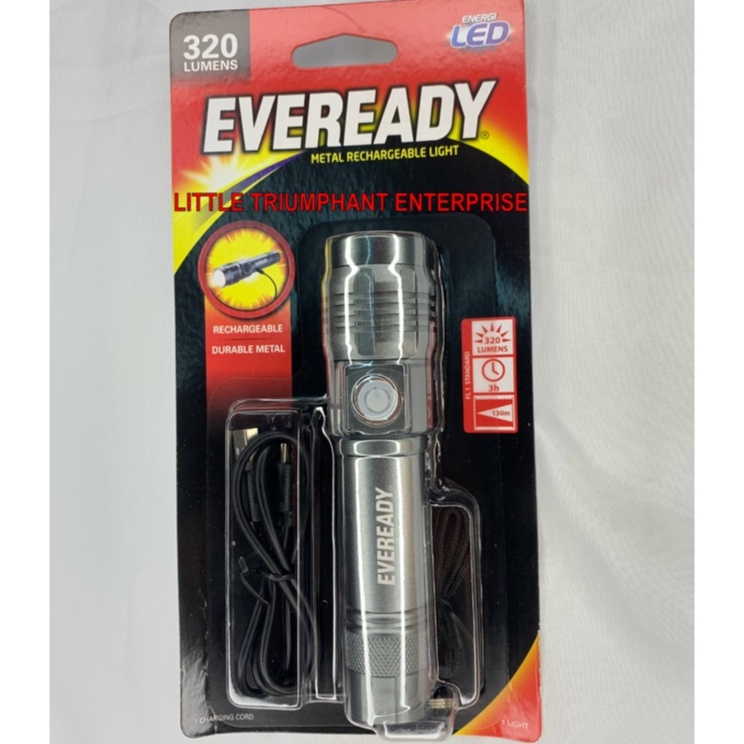 original-eveready-metal-rechargeable-torch-light-320lumens-vmhal8