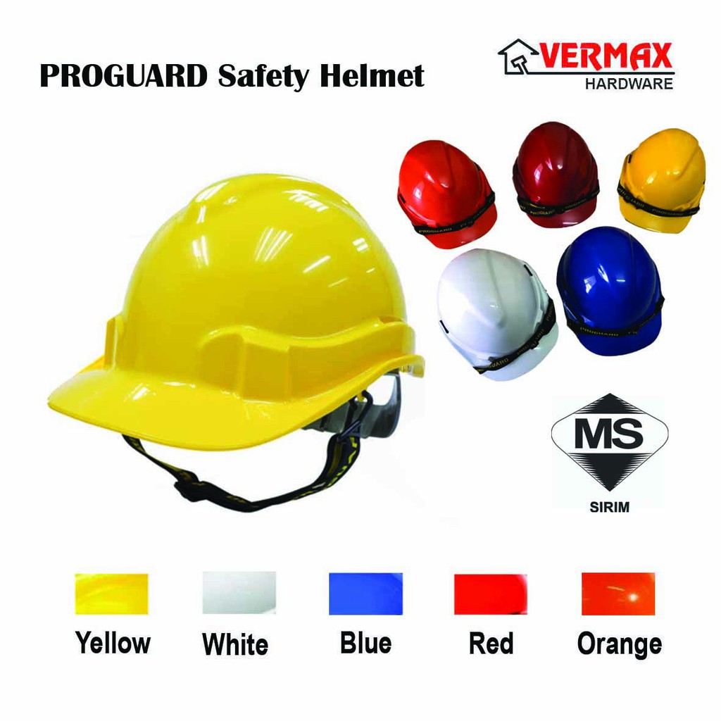 PROGUARD Industrial Safety Helmet Protection Yellow / White / Blue ...