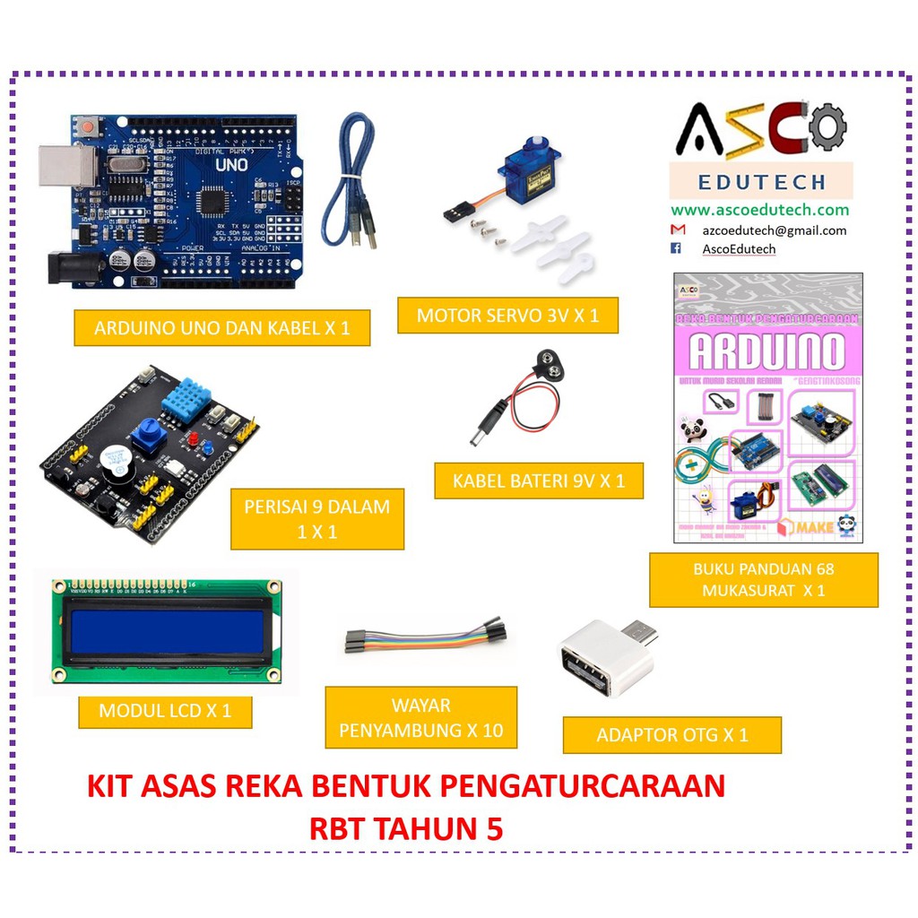 Buku dan Kit Reka Bentuk Pengaturcaraan dan Mikropengawal Untuk Sekolah