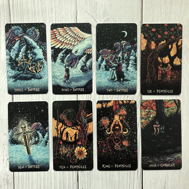 Prisma Visions Tarot Cards English Version Silver Edge Game Card Collection  Toys | Shopee Malaysia