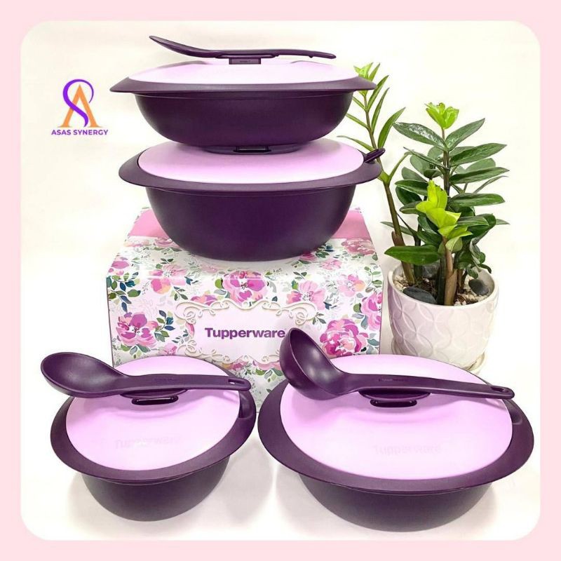 purple royale serveware Tupperware