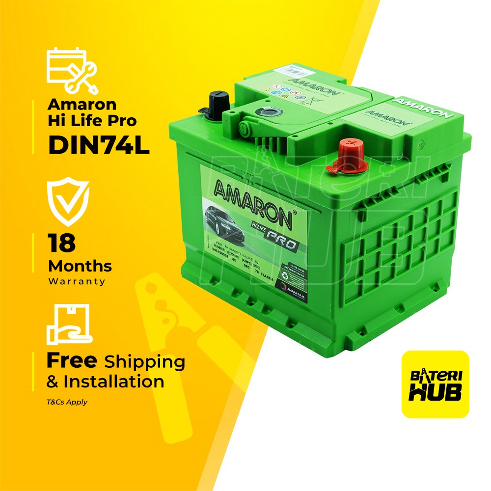DIN74L LN3 Amaron Hilife PRO Car Battery X70 Hilux Volkswagen Golf