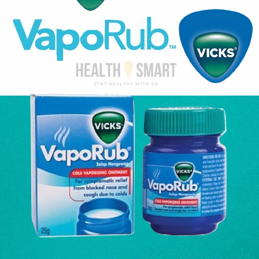 Vicks Vaporub 25g (cold vaporising ointment) Shopee Malaysia
