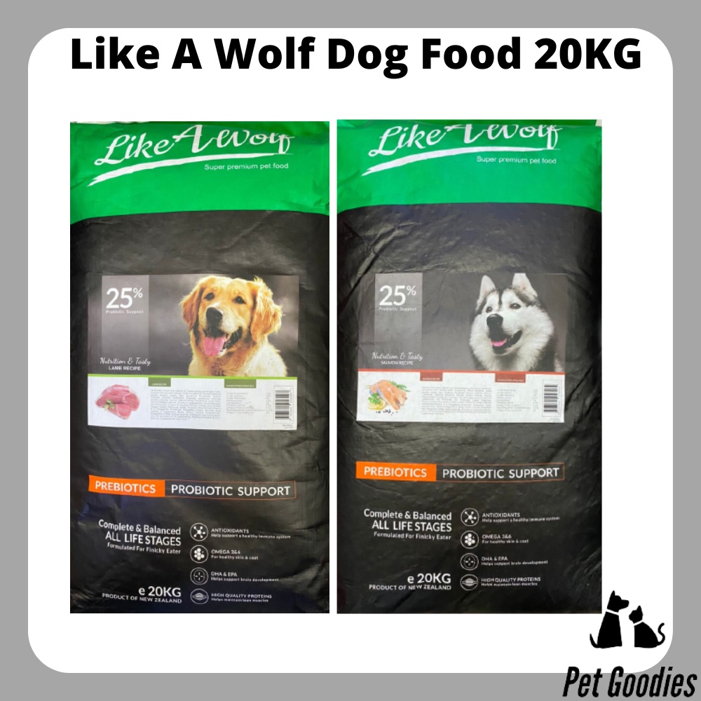 Like A Wolf Dog Food 20KG (Salmon/Lamb/Chicken) | Shopee Malaysia