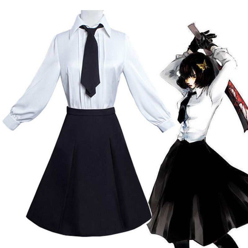 Anime Bungo Stray Dogs Detective Agency Member Akiko Yosano Cosplay  Costumes School Uniform Suit Wig | Shopee Malaysia