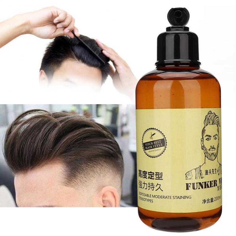 Yuhenshop 200ml Men Hair Styling Gel Beauty Salon Moisturizing Retro Hair  Oil Hair Wax | Shopee Malaysia