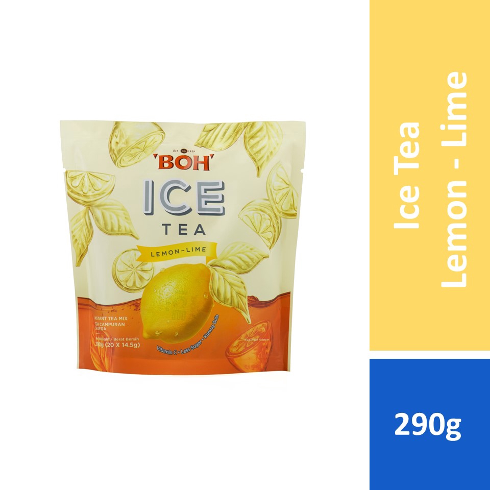 BOH Ice Tea Mix Lemon Lime 14.5g x 20s Shopee Malaysia