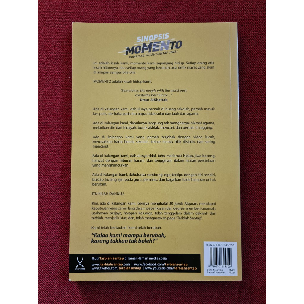 Momento [Kalau kami mampu berubah, pasti korang mampu berubah 
