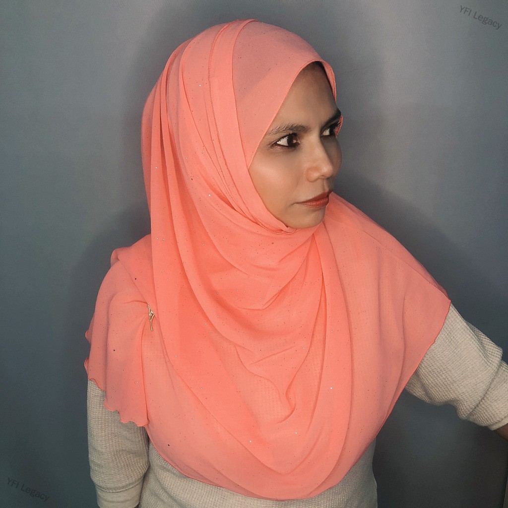 YFI Legacy Fashion/muslim/shawl/chiffon/fabrik/selendang Murah/tudung Murah/half-moon Chiffon Gelite/bumiputera Seller/p