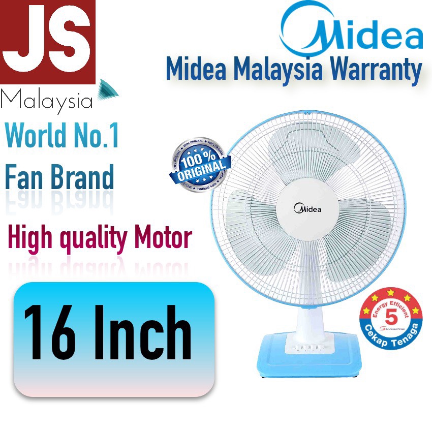 Midea 16 Inch Table Fan Mf 16ft17nb One Year Warranty Shopee Malaysia