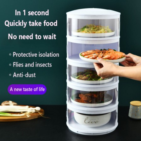 FREE GIFT CHERRYFood cover Stackable Food Cover Home Kitchen Dish 