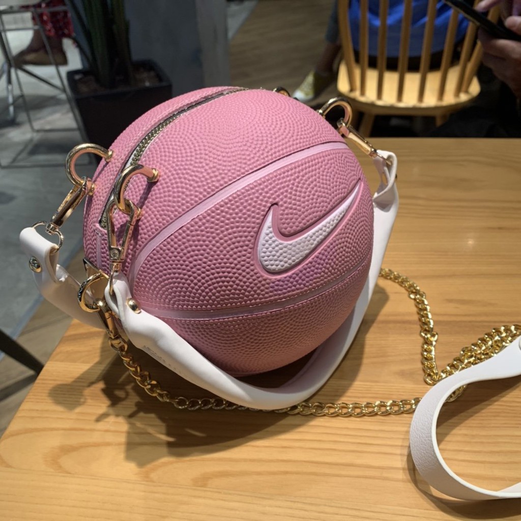 pink basketball bag