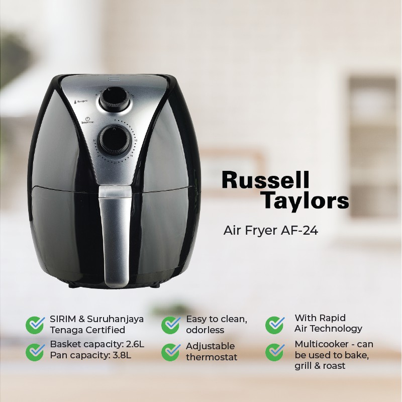 Russell Taylors Air Fryer Large 3 8l Af 24 Shopee Malaysia