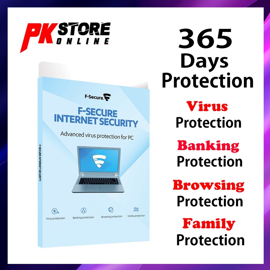 F-SECURE SAFE INTERNET SECURITY ANTI VIRUS(1 DEVICE / 1 YEAR OR 3 YEAR)