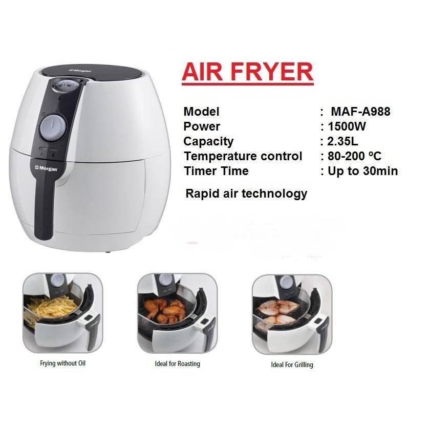 Morgan Air Fryer 2 35l Maf A988 Shopee Malaysia