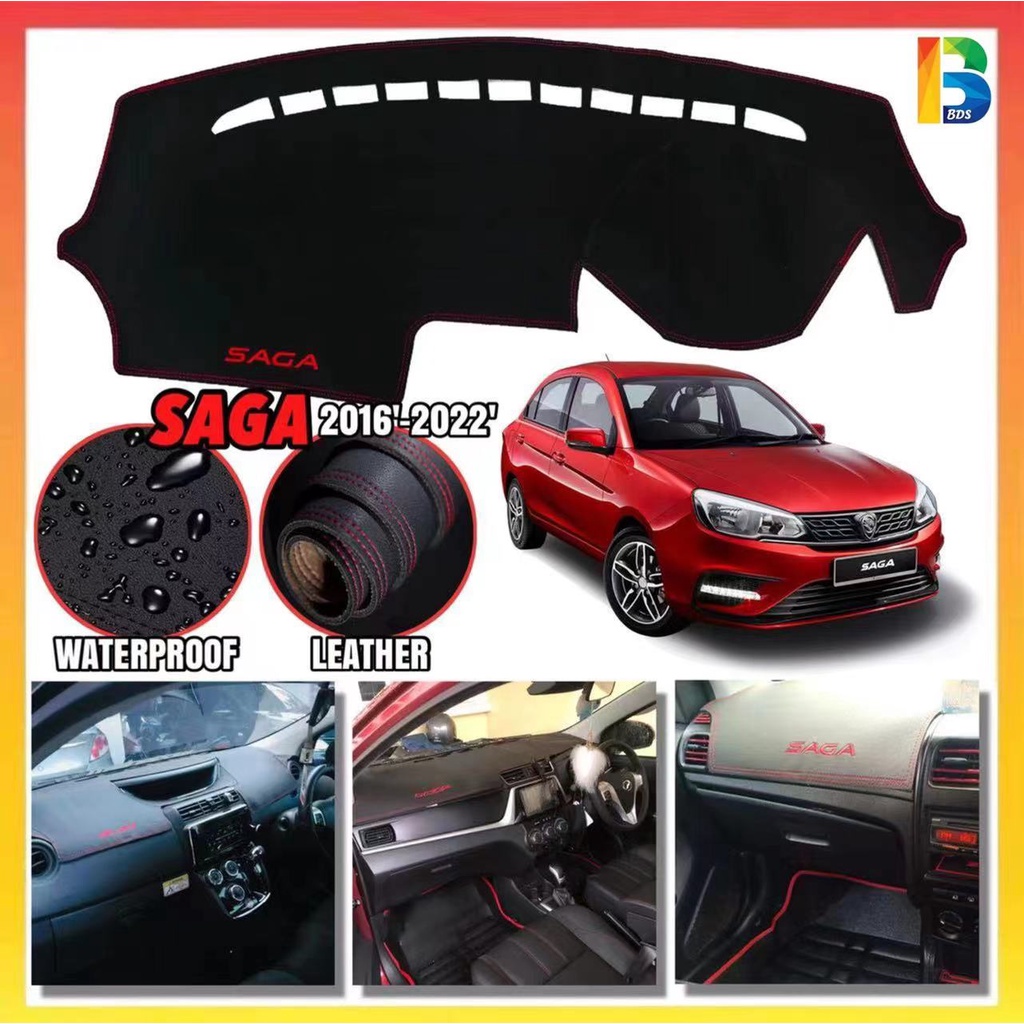 PROTON SAGA NEW LEATHER DASHBOARD COVER ( 20162022 )Car Dashmat