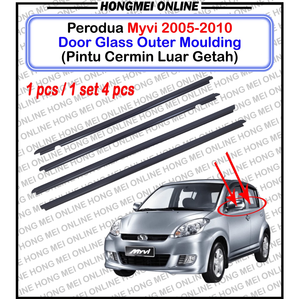 PERODUA MYVI 20052010 DOOR GLASS OUTER MOULDING (PINTU CERMIN LUAR