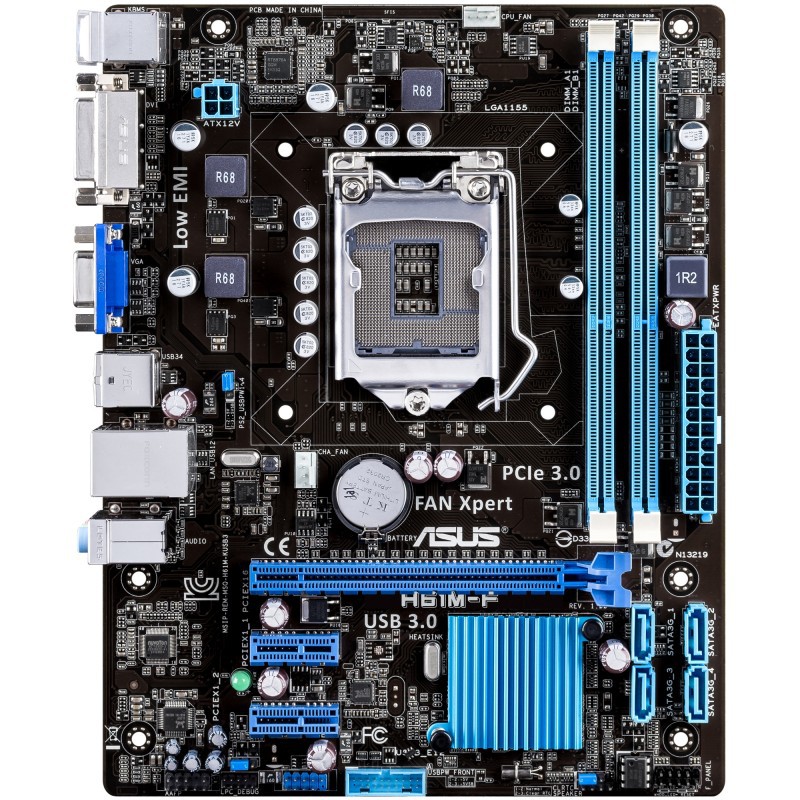 Asus H61m K Lga1155 Intel H61 Ddr3 Motherboard Shopee Malaysia