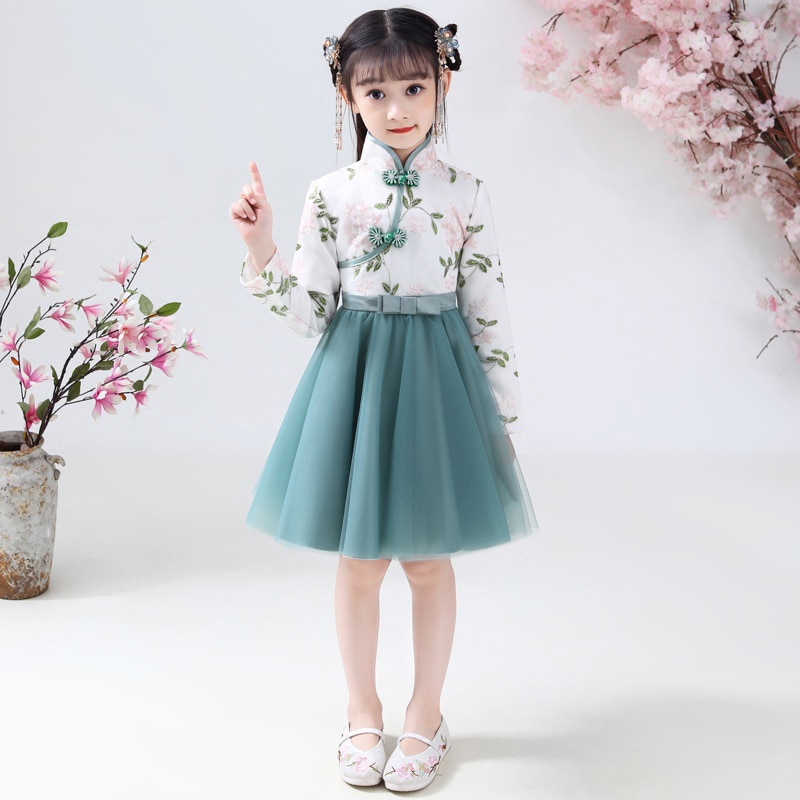 chinese flower girl dresses