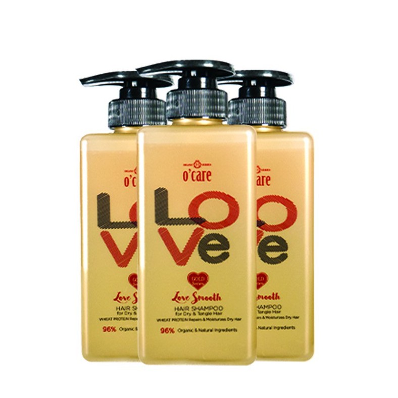 O Care Organic Love Smooth Hair Shampoo 500ml Treatment 500ml Heat Protector 1ml Shopee Malaysia