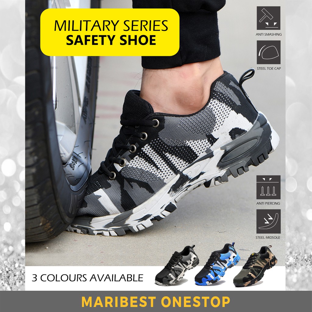Steel Toe Cap Midsole Low Cut Safety Shoe Safety Boots Kasut Safety Jenis Sport (Tak Panas Dan Berkualiti)