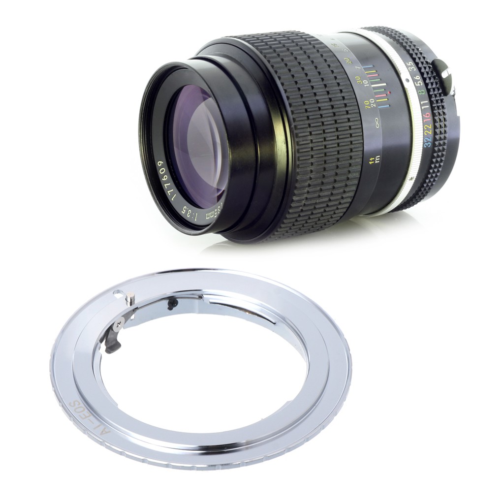 AI-EOS Adapter for Nikon AI AI-S F Lens to Canon EF EOS Camera AF Confirm Ring