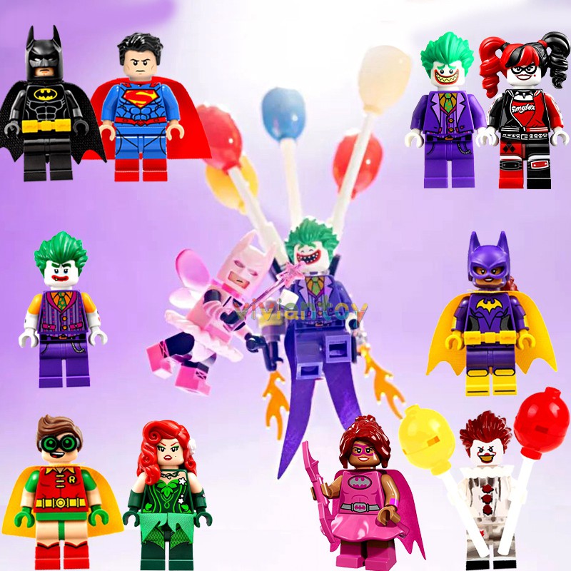 Lego Dc Super Heroes Batman Movie Minifigures Robin Joker Harley Quinn Building Blocks Kids Toys Gifts Shopee Malaysia