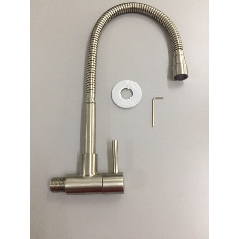 Stainless Steel Flexible Wall Sink Tap (6049) Shopee Malaysia