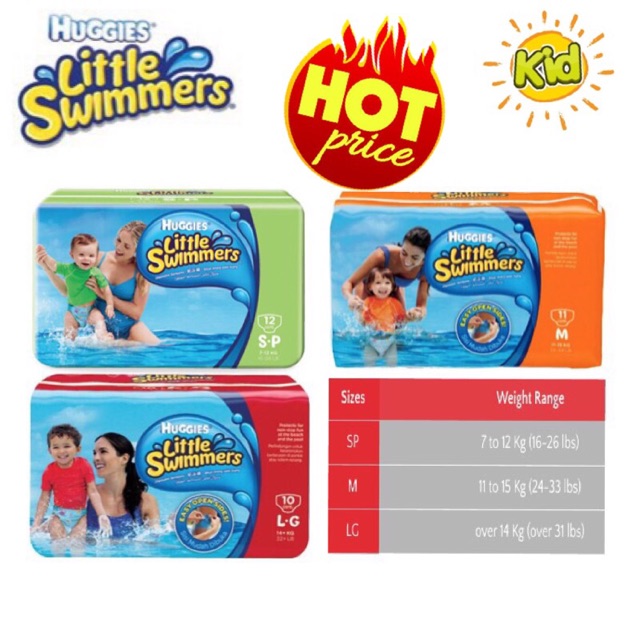 little swimmers sizes