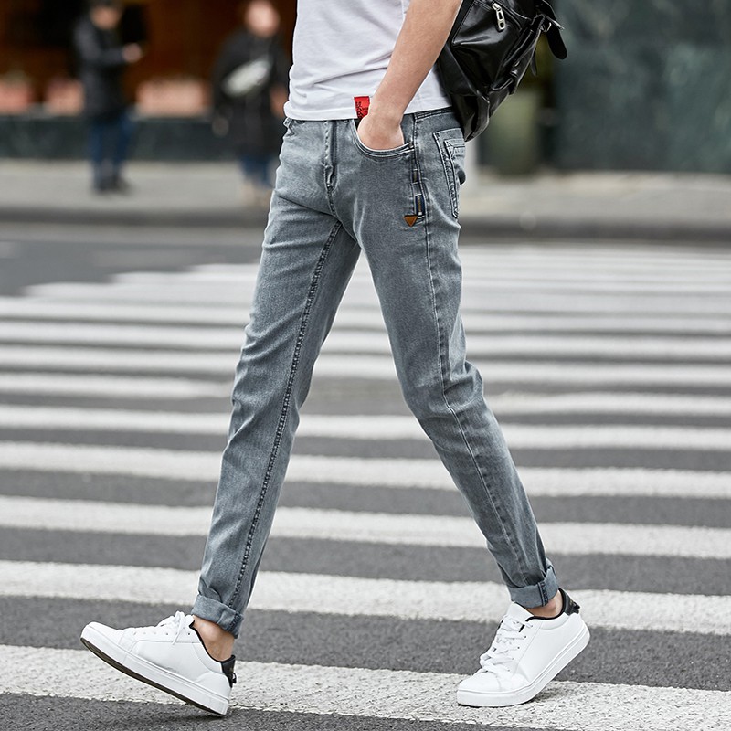 gray jeans pants