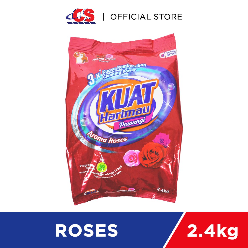 Kuat Harimau Detergent Powder Roses 2 3kg