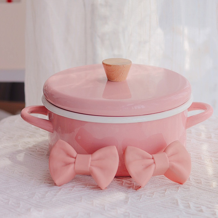 2pcs Creative Bowknot Silicone Insulation Clip Cooking Antiscald Antuskid Pot Ear Clip Kitchen Microwave Oven Gloves