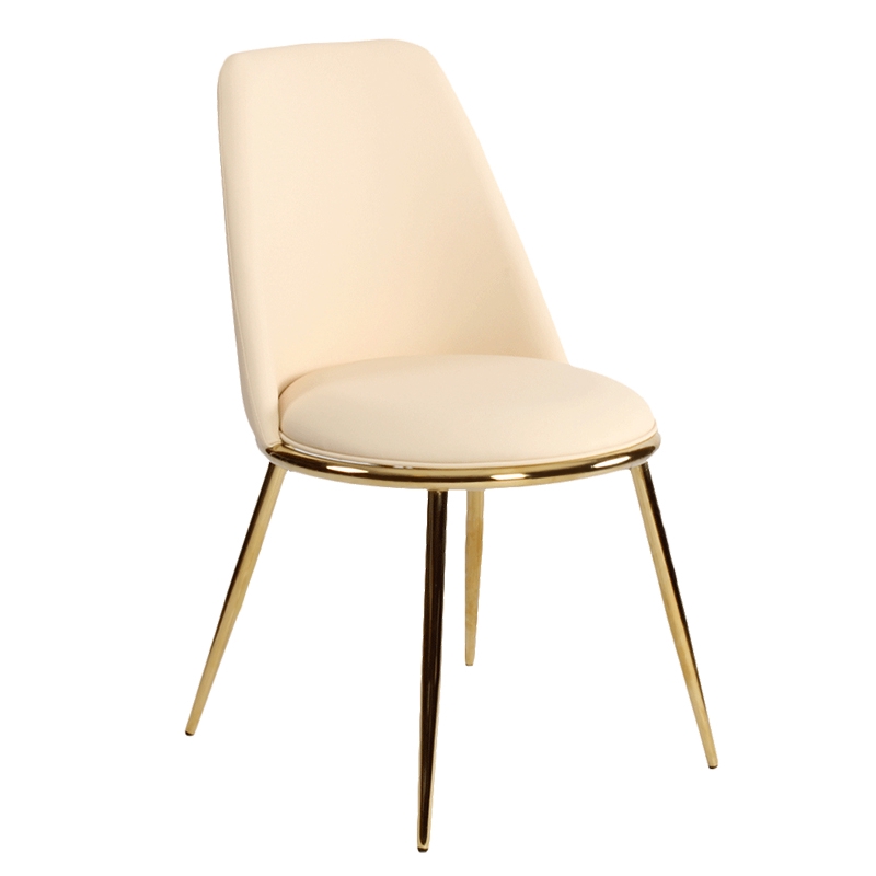 Nordic Chair Fashion Ka Fei Ting Yi Modern Simple Wrought Iron Gold Ins Net Red