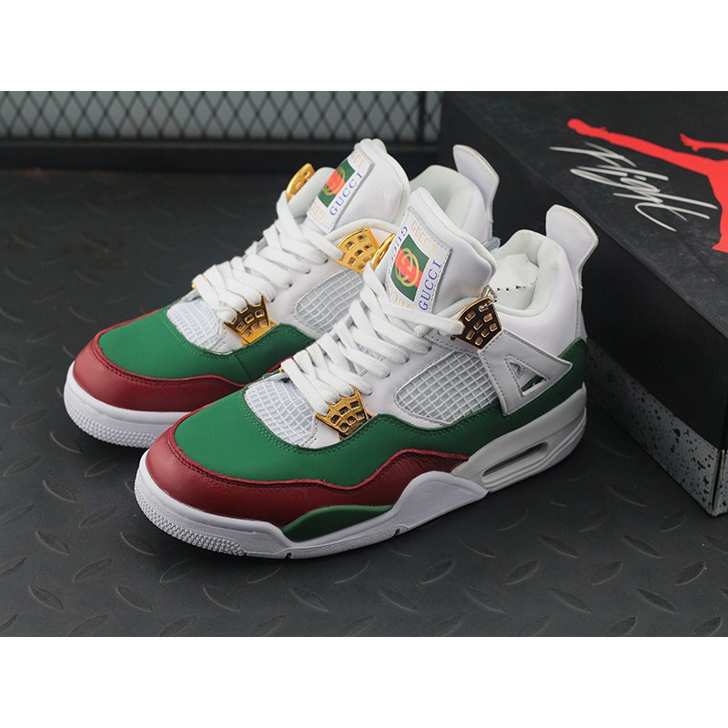 jordan 4 white gucci