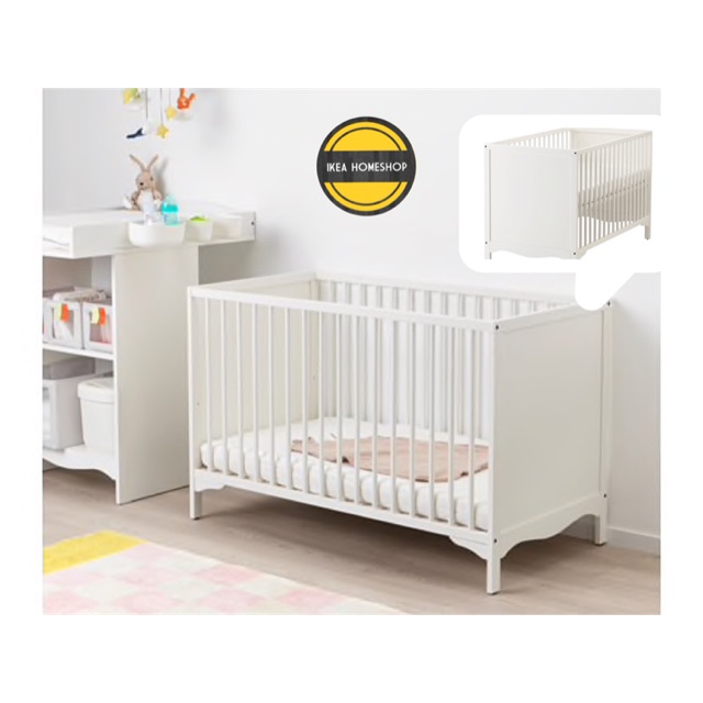 Ikea Solgul White Baby Cot High Quality Katil Bayi Shopee Malaysia