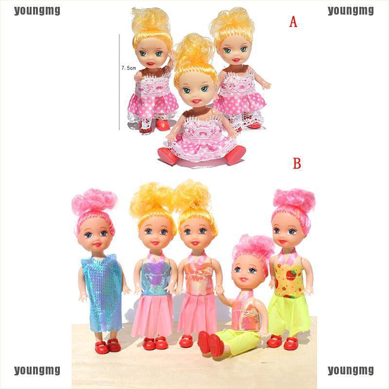 7.5/10cm Cartoon Princess Kelly Dolls Doll Toys for  Kids Birthday Gift&@
