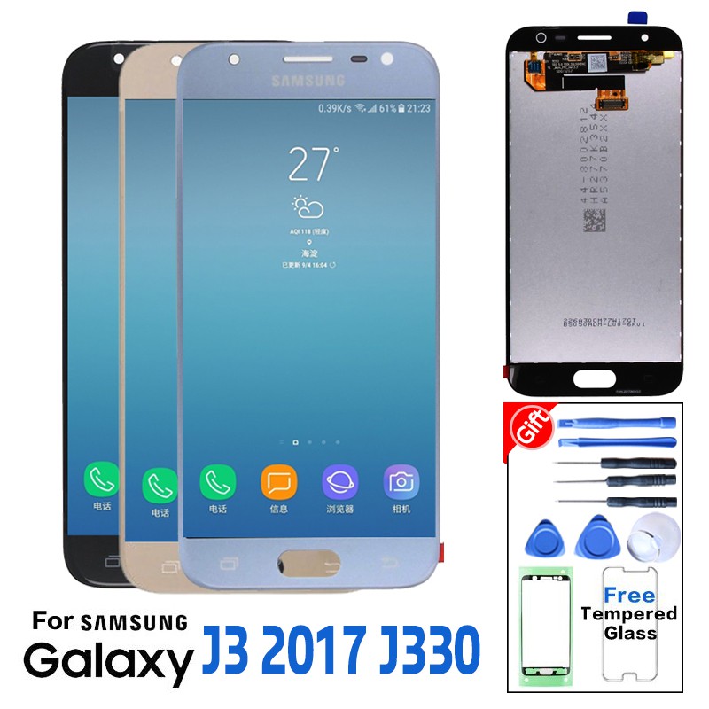 Lcd For Samsung J3 Pro 17 J330 J330f J330g Lcd Display Touch Screen Digitizer Shopee Malaysia