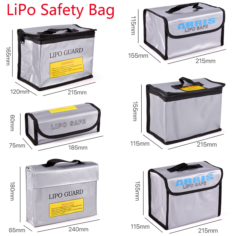 Fireproof Safety Bag LiPo Battery Portable Lipo Guard Explosion Proof Fire Resistant Charging Sack Battery Safe Bag For Battey