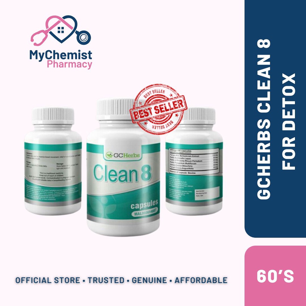 Best Seller Clean 8 Untuk Detoks Masalah Sembelit Buang Toksin Dalam Badan 60 S Feedback Di Gambar Shopee Malaysia