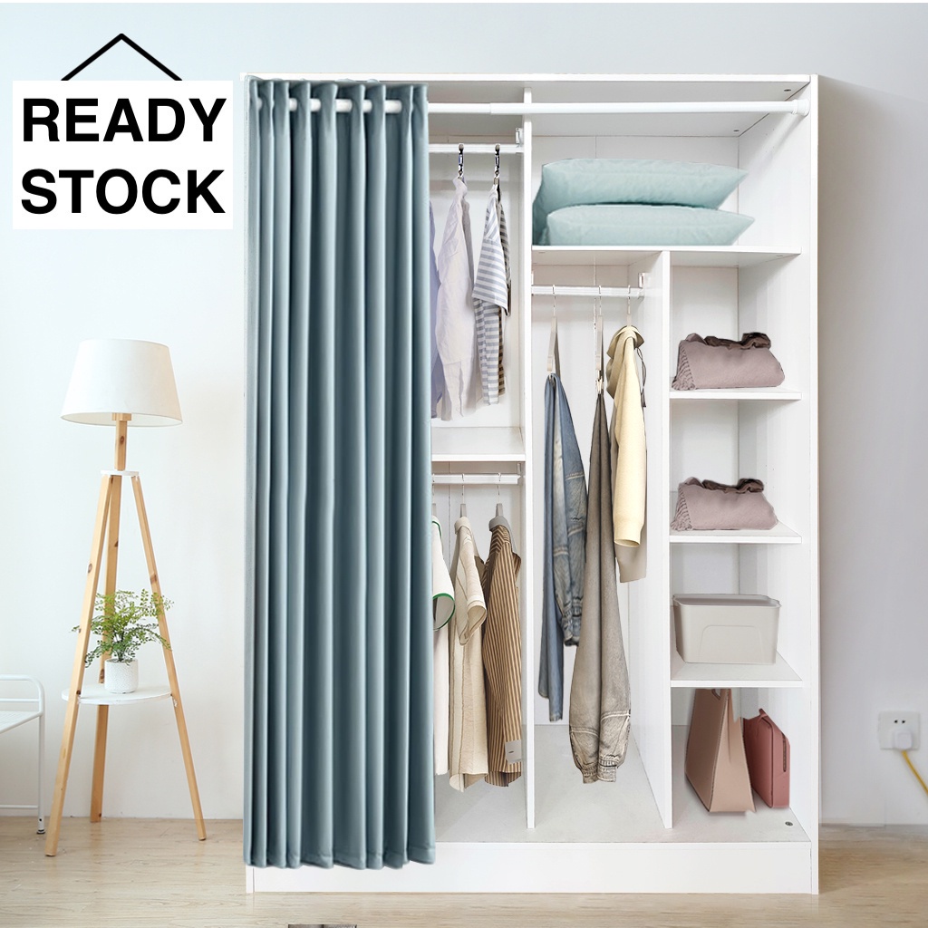 SHIRO Furniture Wardrobe bedroom wardrobe larger capacity with Draper