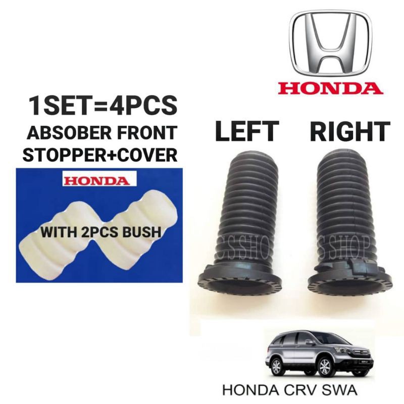 OEM HONDA CRV SWA / TOA ABSORBER DUST COVER AND BUSH STOOPER SET FRONT SUSPENSION Shopee Malaysia