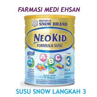 Snow Brand Neo Kid Formula Susu Langkah3 Shopee Malaysia