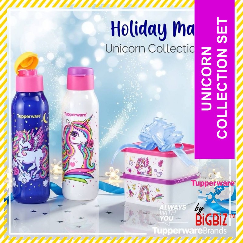 TUPPERWARE Unicorn Collection Bottle Set / Snack Box / Limited Edition / Raya Sales [READY STOCK]