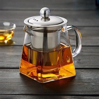 Glass Teapot Heat Resistant With Tea Infuser Filter Milk Flower Tea Pot 350/550/750/950ML