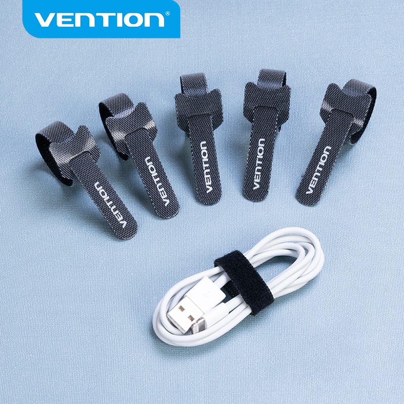 Vention Cable Tie Organizer Velcro Self Adhesive Tie Shopee Malaysia