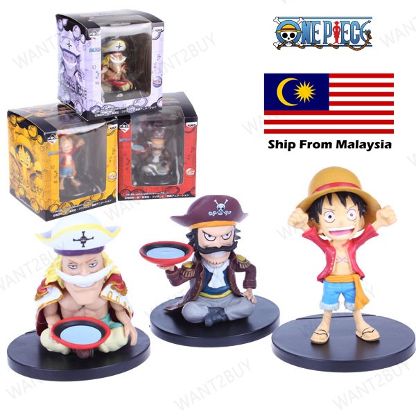 3pcs Set One Piece Ichibankuji Piece Romance Dawn For The New World Prequel G Prize Card Stand Action Figure Shopee Malaysia