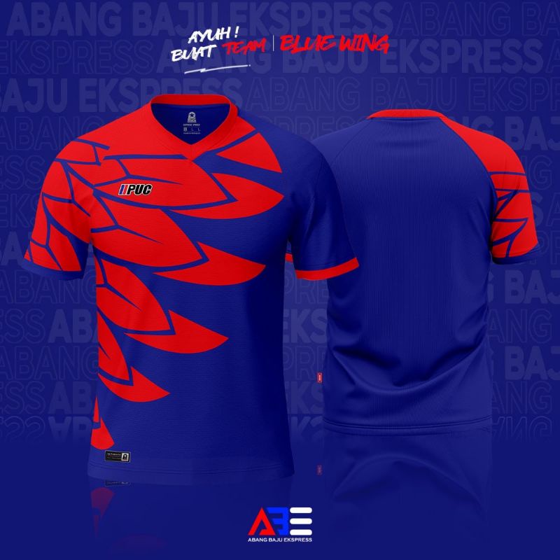 BLUE RED WING - NEW ARRIVAL JERSEY PUC SPORT - JERSEY SUKAN - BADMINTON ...