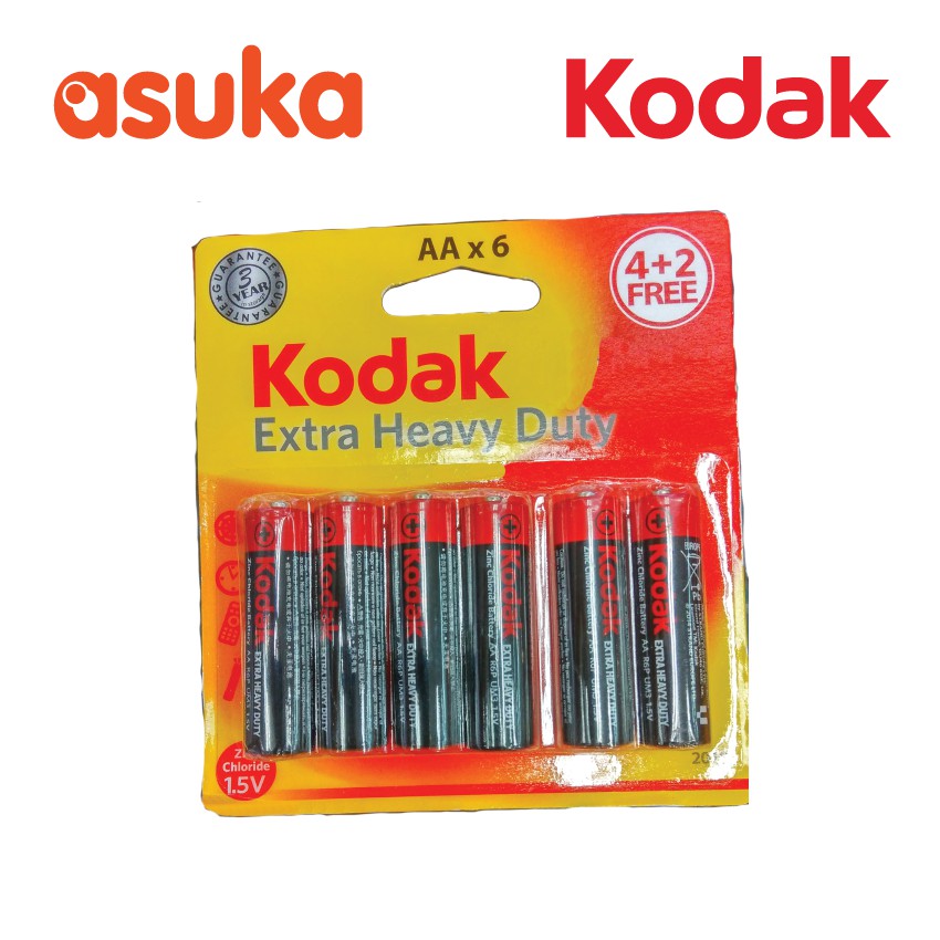 Kodak Zinc AA Battery (4+2 batteries per pack)