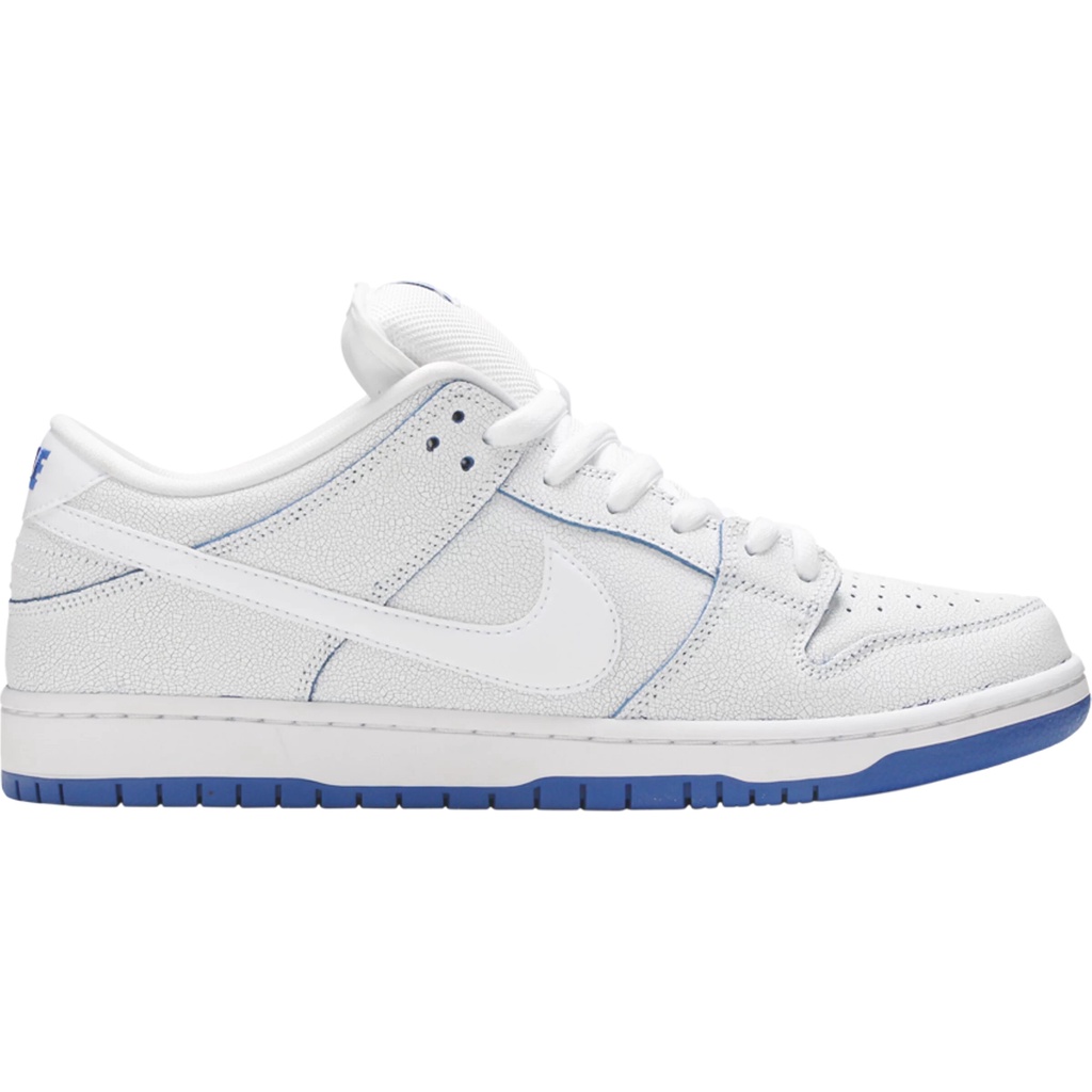 nike dunk low premium white game royal